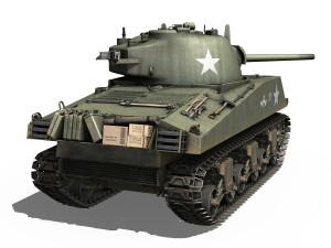 m4a3 75mm - sherman - barfly 3Dモデル