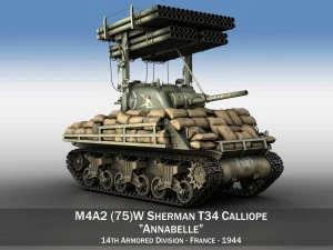 m4a3 calliope annabell Modello 3D