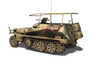 sdkfz 250 3 - adler - halftrack command variant 3D Model