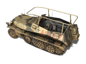 sdkfz 250 3 - adler - halftrack command variant 3D Model