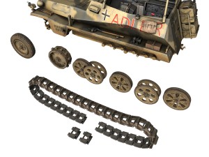sdkfz 250 3 - adler - halftrack command variant 3D Model