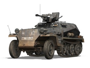 sdkfz 250-11 - halftruck with spzb 41 - 2 ss-pzdi 3Dモデル