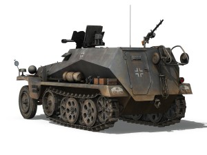 sdkfz 250-11 - halftruck with spzb 41 - 2 ss-pzdi 3Dモデル