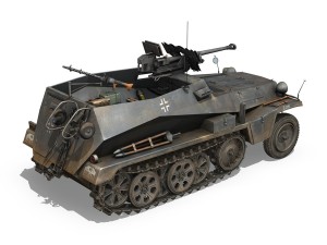 sdkfz 250-11 - halftruck with spzb 41 - 2 ss-pzdi 3Dモデル
