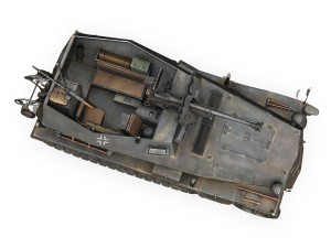 sdkfz 250-11 - halftruck with spzb 41 - 2 ss-pzdi 3Dモデル