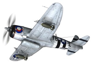 republic p-47d thunderbolt - elsie - lil butch 3D Модель