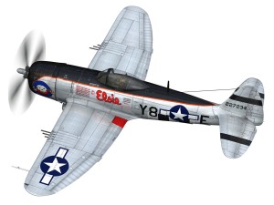 republic p-47d thunderbolt - elsie - lil butch 3D Модель