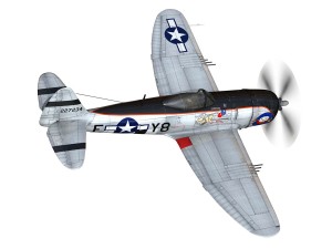 republic p-47d thunderbolt - elsie - lil butch 3D Модель