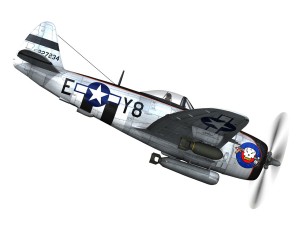 republic p-47d thunderbolt - elsie - lil butch 3D Модель