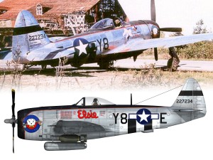republic p-47d thunderbolt - elsie - lil butch 3D Модель