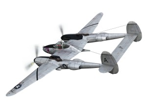 lockheed p-38 lightning - vagrant virgin 3D Модель