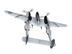 lockheed p-38 lightning - vagrant virgin 3D Model