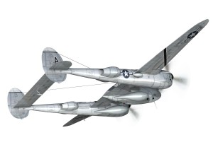 lockheed p-38 lightning - vagrant virgin 3D Модель