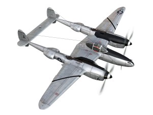lockheed p-38 lightning - vagrant virgin 3D Модель