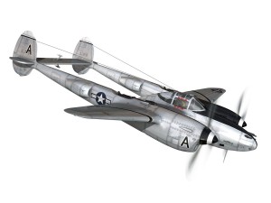 lockheed p-38 lightning - vagrant virgin 3D Модель