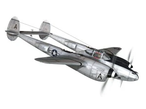 lockheed p-38 lightning - vagrant virgin 3D Model
