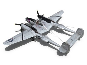 lockheed p-38 lightning - vagrant virgin 3D Модель