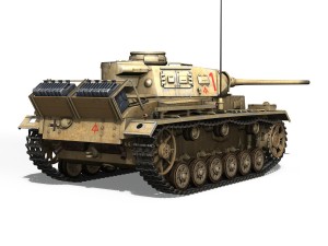 pzkpfw iii - panzerkampfwagen 3 - ausfj - dak - 1 3D-Modell