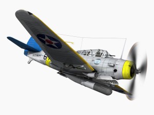 douglas tdb-1 devastator - 6t16 Modèle 3D