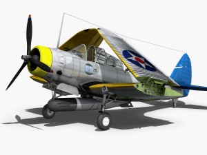 douglas tdb-1 devastator - 6t16 Modèle 3D