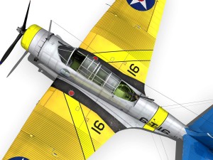 douglas tdb-1 devastator - 6t16 Modèle 3D