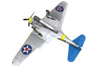 douglas tdb-1 devastator - 6t16 3D Model