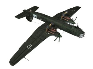 heinkel he-177 - greif - 6nek Modelo 3D