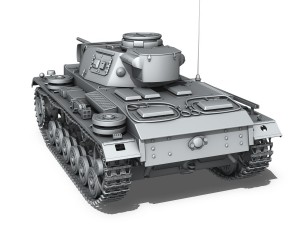 pzkpfw iii - panzerkampfwagen iii - ausf l 3D Model