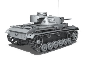 pzkpfw iii - panzerkampfwagen iii - ausf l 3D Model