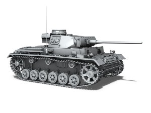 pzkpfw iii - panzerkampfwagen iii - ausf l 3D Model