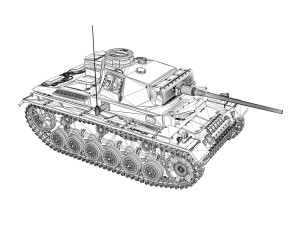 pzkpfw iii - panzerkampfwagen iii - ausf l 3D Model