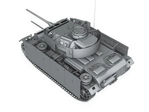 pzkpfw iii - panzer 3 - ausf m 3D Model