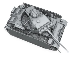 pzkpfw iii - panzer 3 - ausf m 3D Model