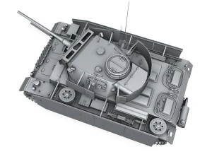 pzkpfw iii - panzer 3 - ausf m 3D Model