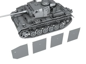 pzkpfw iii - panzer 3 - ausf m 3D Model
