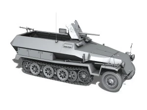 sdkfz 251 10 - ausf c - hanomag half-track 3D Model
