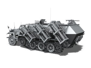 sdkfz 251 - ausf b - ground stuka Modelo 3D