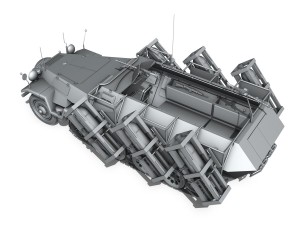 sdkfz 251 - ausf b - ground stuka Modelo 3D