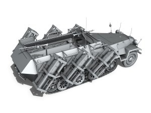 sdkfz 251 - ausf b - ground stuka Modelo 3D