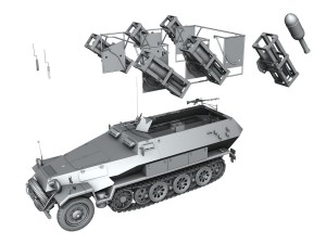 sdkfz 251 - ausf b - ground stuka Modelo 3D