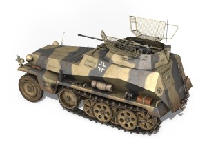 sdkfz 250 - reconnaissance halftruck - nordland Modello 3D