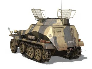 sdkfz 250 - reconnaissance halftruck - nordland 3D Model