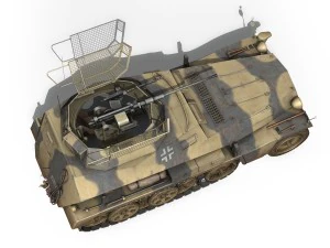 sdkfz 250 - reconnaissance halftruck - nordland 3D Model