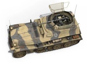 sdkfz 250 - reconnaissance halftruck - nordland 3D Model