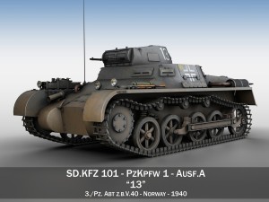 pzkpfw 1 - panzer 1 - ausf a - 13 3D Model