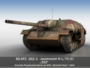 jagdpanzer iv l70 v - 322 - late production 3Dモデル