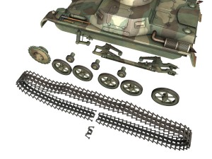 pzkpfw 1 - panzer 1 - ausf a - g 3Dモデル