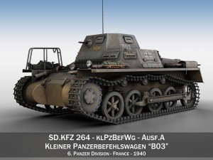 sdkfz 265 - klpzbefwg - ausf a - b03 3D मॉडल