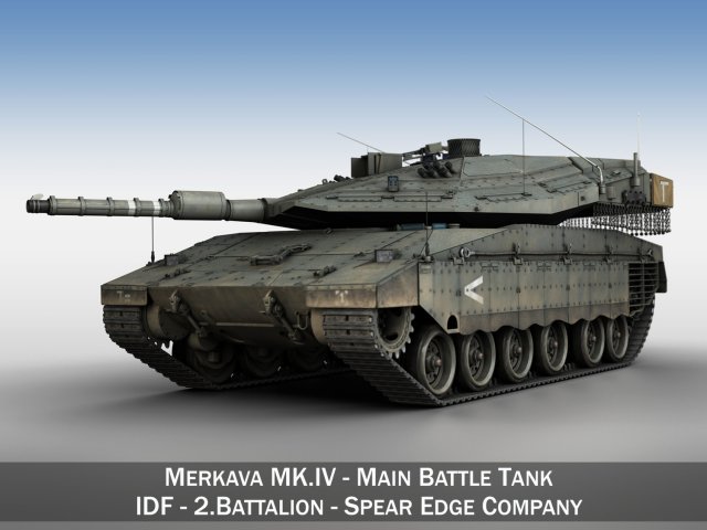 merkava iv - spear edge company Modello 3D .c4d .max .obj .3ds .fbx .stl .blend 