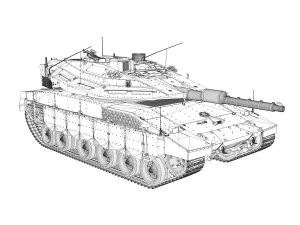 merkava iv - spear edge company 3D Model